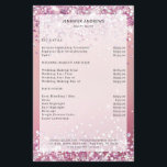 Flyer<br><div class="desc">Modern, glitter, salon, price list flyer. Edit your product in a few minutes by adding your data. You can change the font/colour/position by "further personalisation".</div>