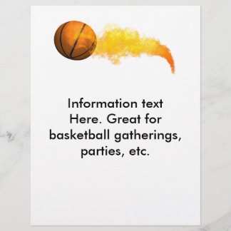Flyer Basketball, for parties, gatherings, etc.