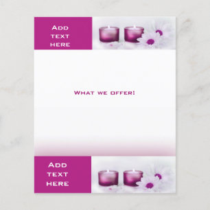 Flyer Beauty Salon Spa Pink Plum Template
