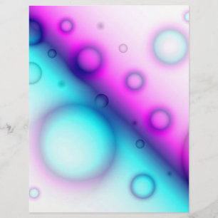 Flyer Bubbles Abstract Background
