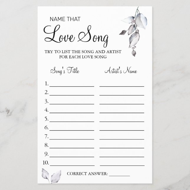 Flyer Eucalyptus Nombre que la canción de amor duc (Front)