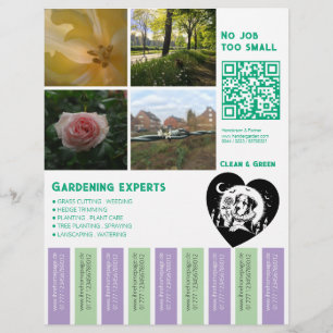 Flyer Flowers Garden 