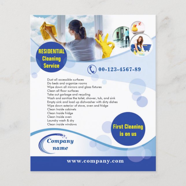 Flyer for cleaning service (Front)