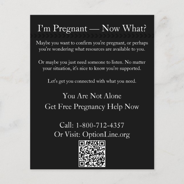 Flyer: I'm Pregnant - Now What? Flyer (Front)