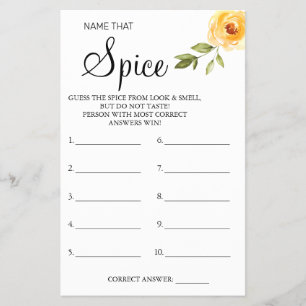 Flyer Name of Eucalyptus Spice Game Card