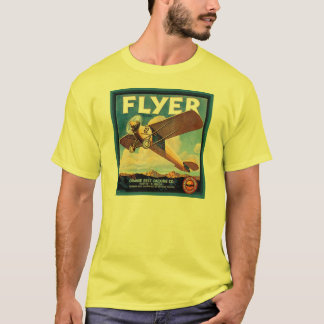 Flyer Orange Belt Packing Vintage Crate Label T-Shirt