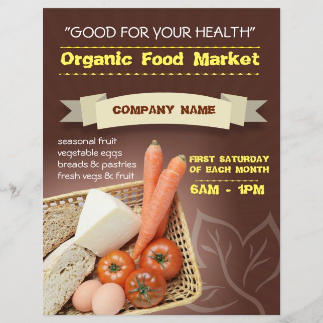 flyer organic market (Front)