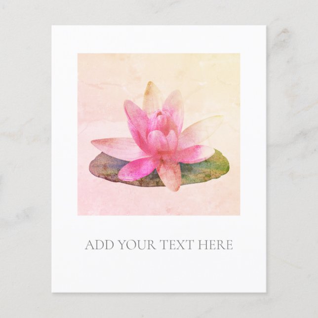 FLYER : PINK LOTUS (Front)