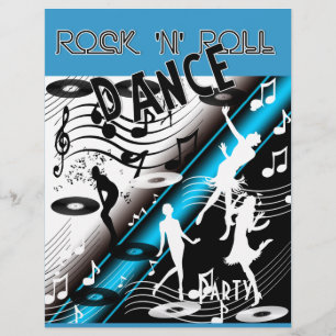 Flyer Rock 'n' Roll Retro Dance Party