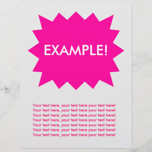 Flyer Template: Attention Grabber: Pink Explosion!