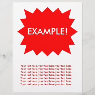 Flyer Template: Attention Grabber: Red Explosion!