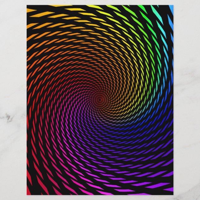 Flyer Template: Colourful Spiral Design (Front)