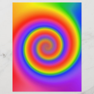 Flyer Template: Colourful Spiral Design