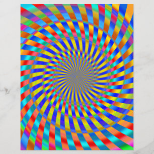 Flyer Template: Colourful Spiral Design