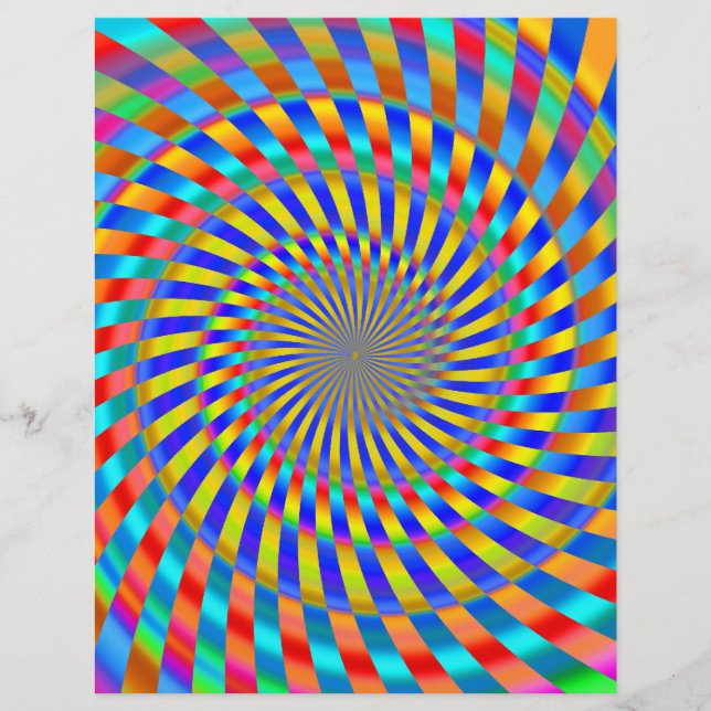 Flyer Template: Colourful Spiral Design (Front)