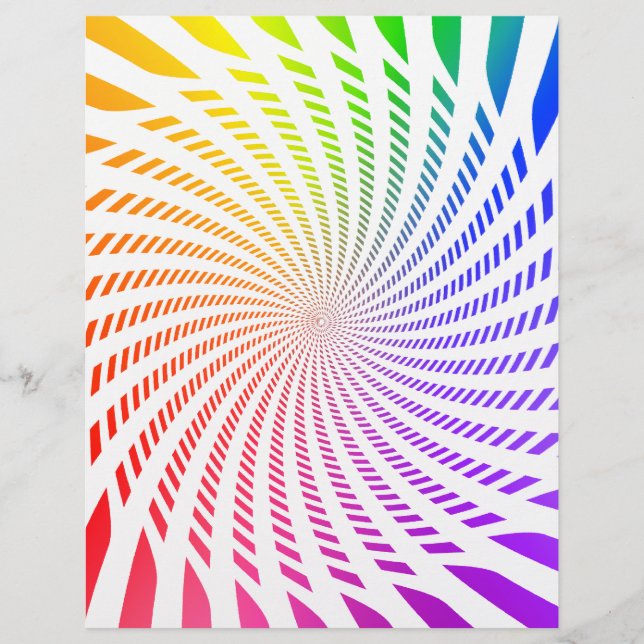 Flyer Template: Colourful Spiral Design (Front)