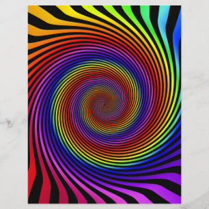 Flyer Template: Colourful Spiral Design