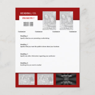 Flyer template - create your own 4.5"x5.6"