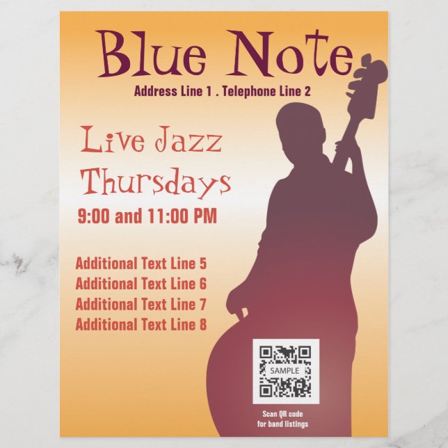Flyer Template Event Jazz Band (Front)