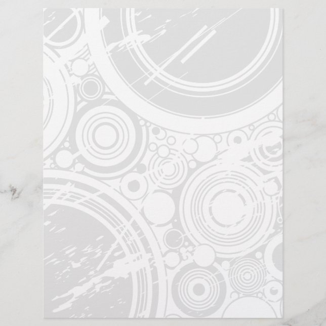 Flyer Template: Grunge Circles: Vector Art (Front)