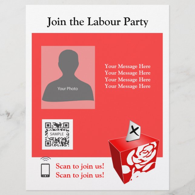 Flyer Template Labour Party (Front)