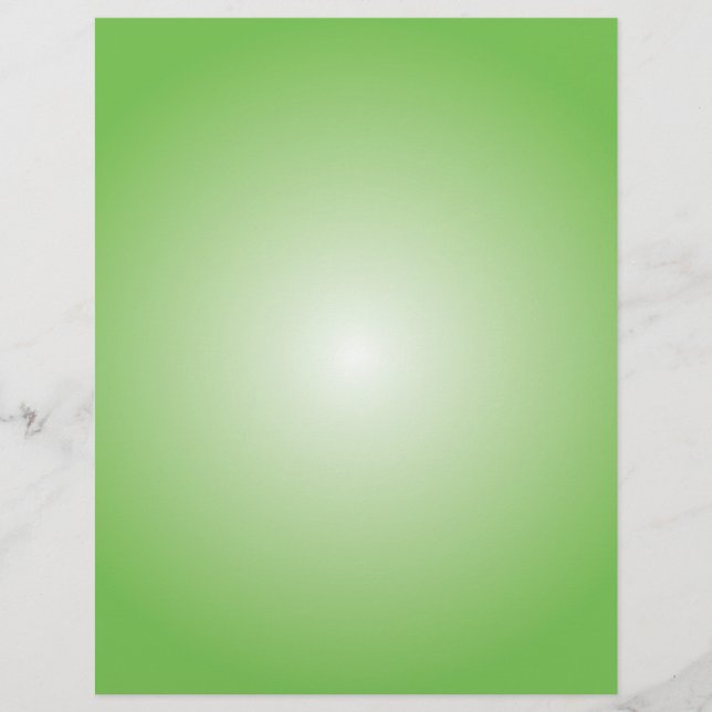 Flyer Template: Radial Gradient: Green (Front)