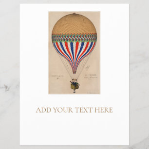 FLYER : VINTAGE FRENCH HOT AIR BALLOON