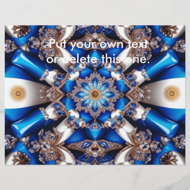 Flyer with Argentinian Colours Design (Front)