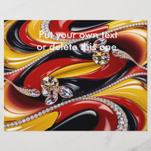 Flyer with Belgian Colours Design