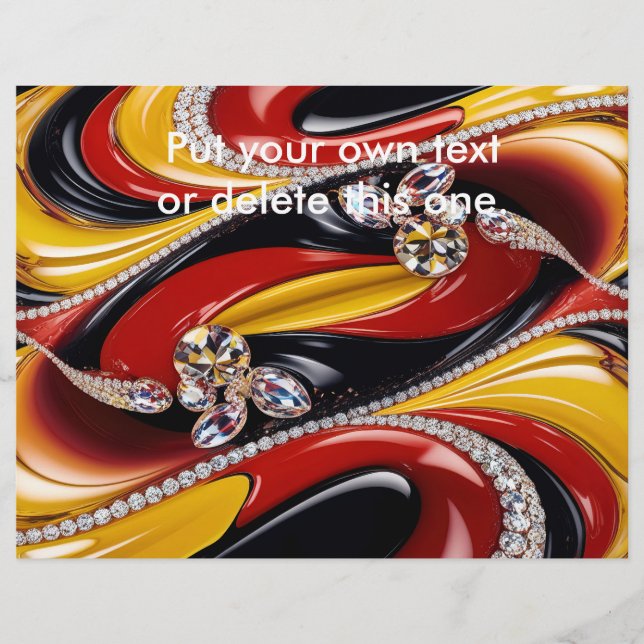 Flyer with Belgian Colours Design (Front)