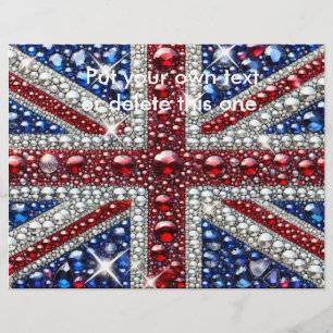 Flyer with British Colours Design