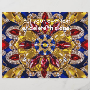 Flyer with Colombia Colours Design