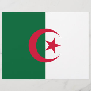 Flyer with Flag of Algeria