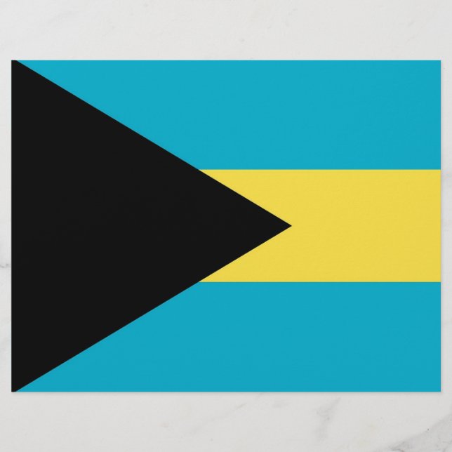 Flyer with Flag of Bahamas (Front)
