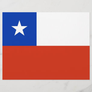 Flyer with Flag of Chile