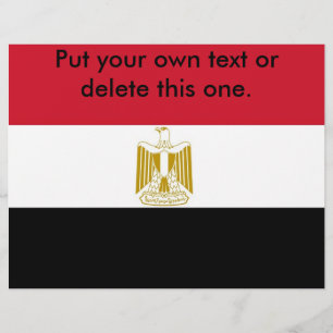 Flyer with Flag of Egypt