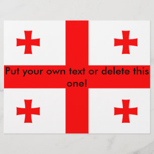 Flyer with Flag of Georgia