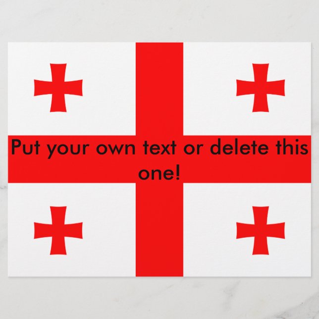 Flyer with Flag of Georgia (Front)