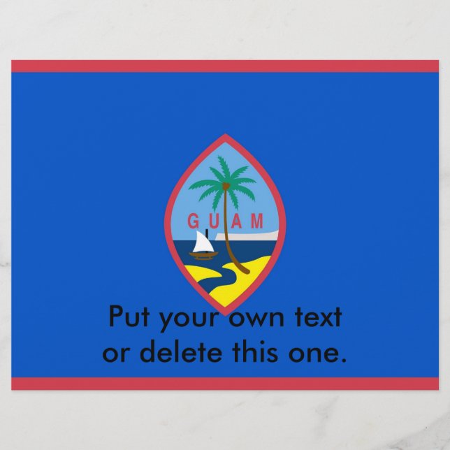 Flyer with Flag of Guam, U.S.A. (Front)