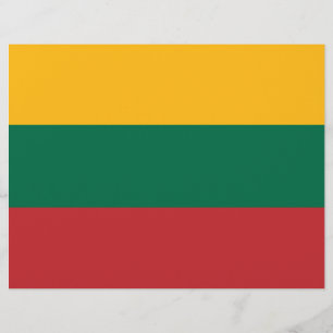 Flyer with Flag of Lithuania