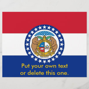 Flyer with Flag of Missouri, U.S.A.
