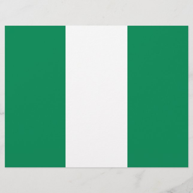 Flyer with Flag of Nigeria (Front)