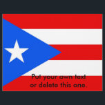 Flyer with Flag of Puerto Rico, U.S.A.<br><div class="desc">Promote your event, business, or message with a touch of Puerto Rican pride using our exclusive flyer featuring the flag of Puerto Rico! Designed to combine effective communication with cultural expression, this flyer is more than just a promotional tool; it’s a celebration of Puerto Rican heritage and cultural pride. The...</div>
