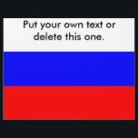Flyer with Flag of Russia<br><div class="desc">Flyer with Flag of Russia. This product its customizable.</div>