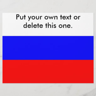 Flyer with Flag of Russia