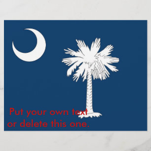 Flyer with Flag of South Carolina, U.S.A.