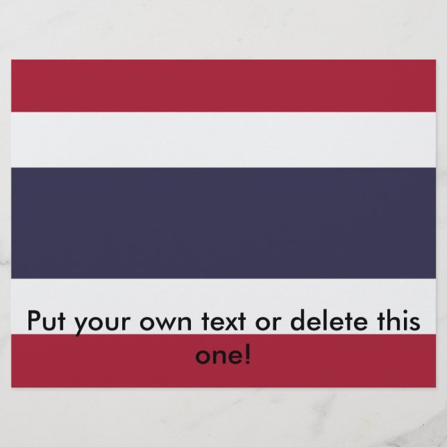 Flyer with Flag of Thailand (Front)