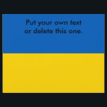 Flyer with Flag of Ukraine<br><div class="desc">Flyer with Flag of Ukraine. This product its customizable.</div>