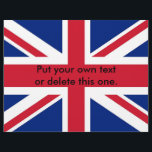 Flyer with Flag of United Kingdom<br><div class="desc">Flyer with Flag of United Kingdom. This product its customizable.</div>