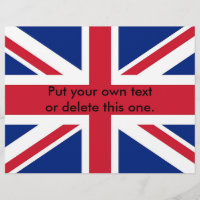 Flyer with Flag of United Kingdom
